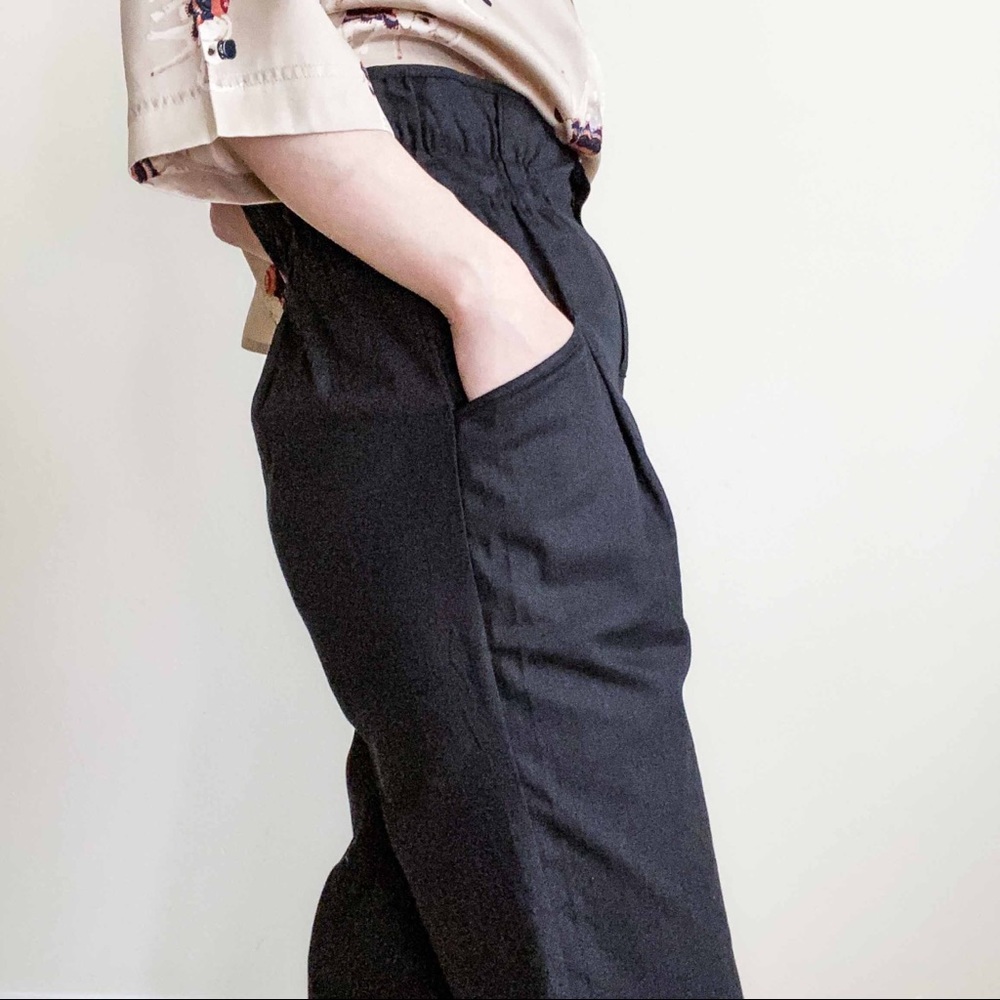 NWT cotton Super-High-Rise paper bag black - Picture 5 of 10